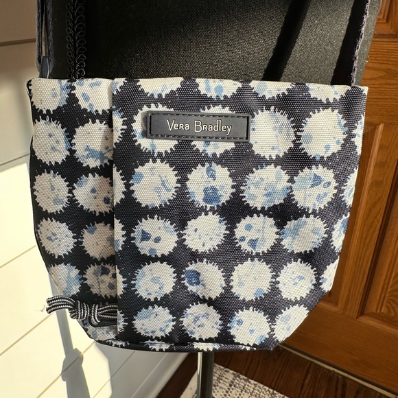 Vera Bradley Mini Drawstring Crossbody, Splash Dot, RFID Protection, Travel Bag - Picture 2 of 6
